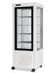 Vetrina gelato verticale statica-5° -20°C per semifreddi Litri 400-ILLUMINAZIONE A LED - COLORE BIANCO - cm 70x70x187h