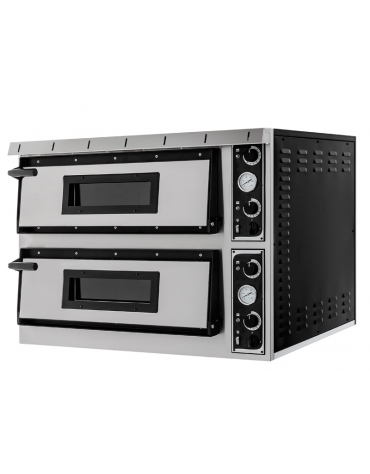 Forno per pizzeria elettrico da 4 pizze - Camera cm 66x66x14h