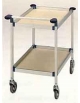 Carrello totalmente amagnetico a due piani - Dimensioni ripiano cm 90x60 - Dimensioni esterne cm 110x70x80h