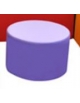 Pouf circolare bicolore Diametro cm 38 e altezza cm 25