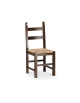 Sedia in legno con seduta in paglia - cm 43x46x99h
