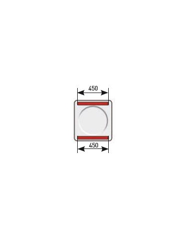 Macchina confezionatrice sottovuoto a campana da banco con doppia barra da cm 45 - mm 600x560x450 H