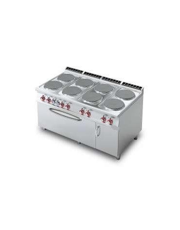 CUCINA 8 PIASTRE FORNO ELETTRICO STATICO GN3/1 cm. 160x 90x 90h