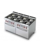 CUCINA A GAS 8 FUOCHI - 2 FORNI GAS STATICI GN 2/1 - cm 160x90x90h