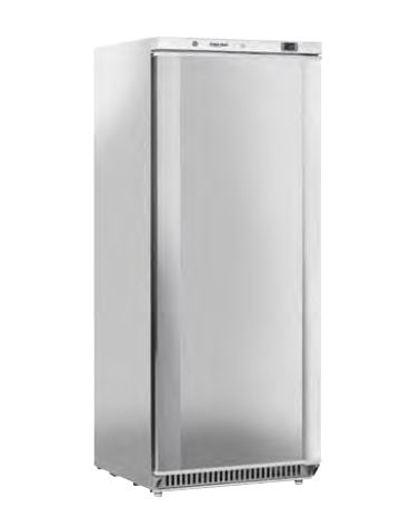 Armadio refrigerato negativo inox 430 con interno in ABS - 6 ripiani evaporatore fissi - mm 775x710x1990