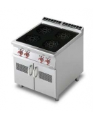 CUCINA ELETTRICA PROFESSIONALE AD INDUZIONE TRIFASE 4 ZONE cm. 80x90x90h