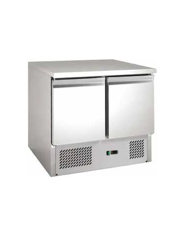 Tavolo saladette refrigerato 2 sportelli per sandwich +2°+8°C - cm 90x70x87h