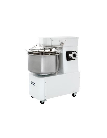 Impastatrice a spirale Kg 25 d'impasto per pizzeria - Capacità vasca Lt 32 - MONOFASE o TRIFASE