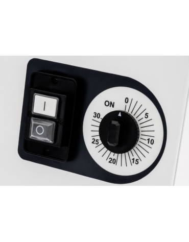 Impastatrice per pizzeria professionale a spirale - Capacità vasca Kg 32 / Lt 41 - MONOFASE - Con ruote e timer di serie