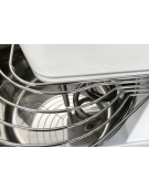 Impastatrice per pizzeria professionale a spirale - Capacità vasca Kg 32 / Lt 41 - MONOFASE - Con ruote e timer di serie