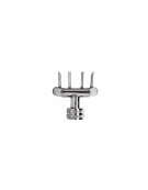 Dosatrice riempitrice manuale per cornetti con stantuffo in acciaio inox. Tramoggia da 7 lt.