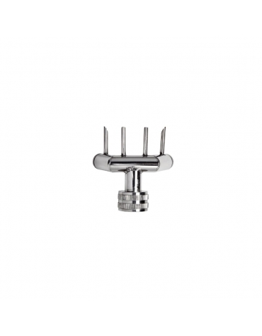 Dosatrice riempitrice manuale per cornetti con stantuffo in acciaio inox. Tramoggia da 7 lt.