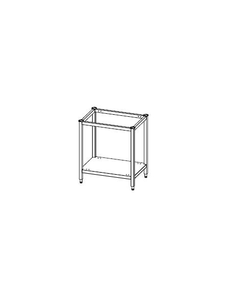 Supporto aperto forno  in acciaio inox  - 15 teglie GN1/1  -  Dimensioni: 92x63x90h