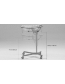 Culla Pediatrica altezza variabile su ruote con Trend e contro-Trend