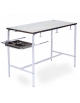 TAVOLO PER VETERINARIA AD ALTEZZA FISSA TELAIO VERNICIATO - CM 120X58X85H