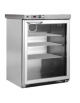 Frigorifero ospedaliero per farmaci basso Porta vetri Lt 140 con esterno inox - Temperatura +1° +15°C - cm 63x56,7x83,8h