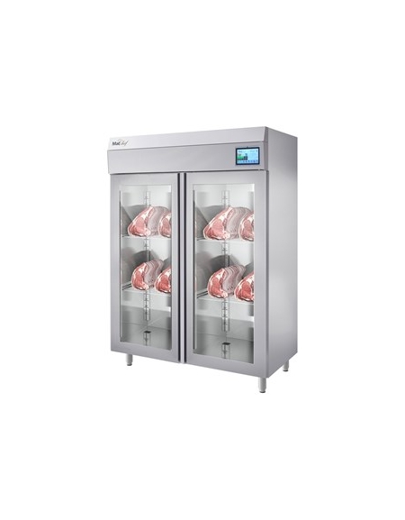 Armadio frigo climatico per la frollatura carne con controllo umidità e porta cieca Lt 700 -6°/+40°C- cm 72x80x202h
