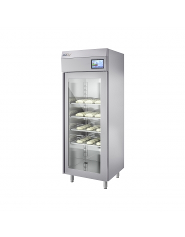 Armadio frigorifero fermalievitazione 16 Teglie cm 60x40 con controllo dell'umidita' - 1 Porta - Cm72x80x202h