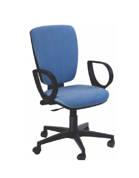 Sedia operativa con braccioli - alzata a gas - schienale regolabile cm 59x65x98/111h
