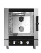 Forno combinato vapore professionale a gas per ristorante N° 7 Teglie GN 1/1 - Comandi elettromeccanici