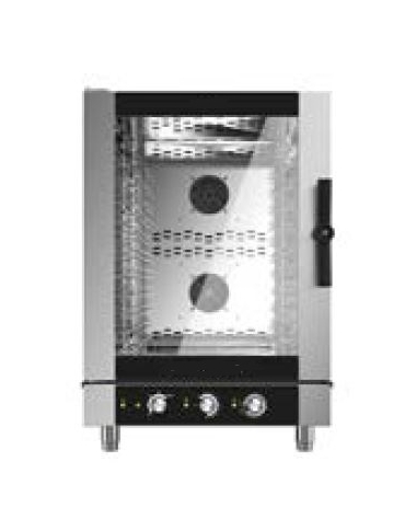 Forno combinato vapore professionale elettrico per ristorante N° 10 Teglie GN 1/1 - Comandi elettromeccanici