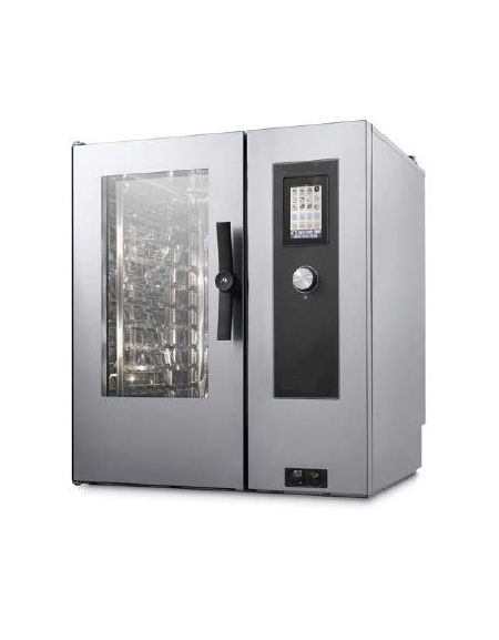 Forno a convezione ventilato professionale a gas 10 teglie gn GN 2/1 - Comandi Touch Screen