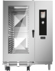 Forno elettrico 20 teglie GN 2/1 con carrello vapore indiretto con boiler , lavaggio automatico e comandi Touch Screen