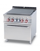 TUTTA PIASTRA SU FORNO ELETTRICO VENTILATO CM. 55X36X34H - PIASTRA CM. 70X68 4 ZONE - CM. 80X90X90H