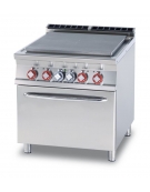 TUTTA PIASTRA SU FORNO ELETTRICO STATICO CM. 67X73X34H - PIASTRA CM. 70X68 4 ZONE - CM. 80X90X90H