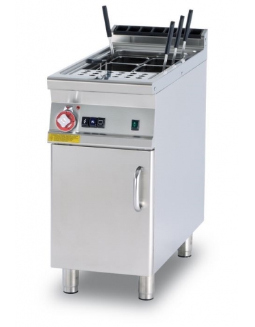 CUOCIPASTA GAS LT. 40 - VASCA CM. 30,7X50,9X32,7H. - CARICO ACQUA AUTOMATICO - CM. 40X90X90H. (CESTI ESCLUSI)
