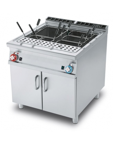 CUOCIPASTA GAS LT. 80 - VASCA CM. 62X50,9X32,7H - CM. 80X90X90H. (CESTI ESCLUSI)