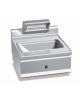 Scaldapatate elettrico con vasca riscaldata in acciaio INOX AISI 304 - Potenza 1,1 kW  - cm. 60x60x29h