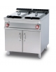 FRIGGITRICE GAS LT. 18+18 - 2 vasche cm 24x51x44h - Prod. patate: 30 kg/h - CM 80X90X90H