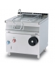 BRASIERA 80 LT. ELETTRICA RIB. MANUALE - Vasca fondo inox - con coperchio - CM. 80X90X90H.