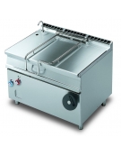 BRASIERA ELETTRICA 120 LT. RIB. MANUALE - Vasca fondo inox - con coperchio - CM. 120X90X90H.