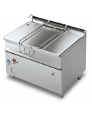 BRASIERA A GAS 120 LT. RIB. AUTOMATICO - Vasca fondo inox - con coperchio - CM. 120X90X90H.