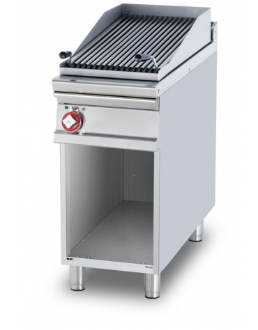 GRIGLIA TRIFASE SU MOBILE A GIORNO - Griglia in acciaio inox cm. 38x66 regolabile - CM. 40X90X90H.