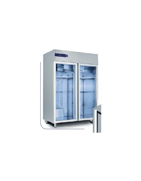 ARMADIO STAGIONATURA SALUMI / FORMAGGI 1400 LT-PORTA VETRO