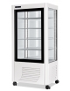 Vetrina pasticceria verticale Litri 540- Refrigerazione ventilata +2° +10°C - ILLUMINAZIONE A LED - COLORE BIANCA - cm 90x70x184