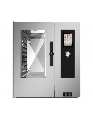 Forno a convezione ventilato professionale elettrico 10 teglie gn GN 2/1 - Comandi Touch Screen