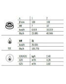 CUCINA A GAS 3 FUOCHI IN LINEA SU VANO - CON 2 BRUCIATORI DA 12 KW ED 1 BRUCIATORE DA 7 KW - CM 120x60x90H