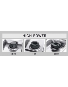 CUCINA A GAS 3 FUOCHI IN LINEA SU VANO - CON 2 BRUCIATORI DA 12 KW ED 1 BRUCIATORE DA 7 KW - CM 120x60x90H