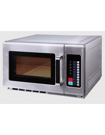 Forno professione a microonde inox  Lt. 34 - Comandi digitali - Potenza ingresso 3.000 watt - Potenza resa 1.800 watt-Piatto fis
