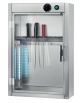 STERILIZZATORE A PARETE PER COLTELLI A RAGGI ULTRAVIOLETTI UVC GERMICIDA - 1 LAMPADA - ANTA INOX CON CHIUSURA - CM 43,5X23X70H
