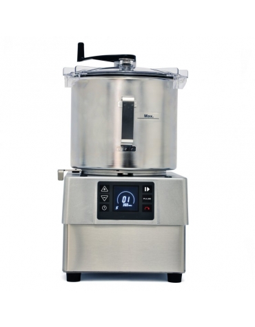 Cutter omogenizzatore emulsionatore professionale da Lt 8 - Velocità variabile fino a 3.000 rpm - cm 28,6x38,7x51,7h