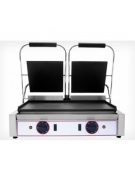 Piastra elettrica doppia per panini liscia sopra e liscia sotto - Piano di cottura da cm 48x24