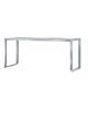 SUPPORTO PIATTI INOX AISI 304 PER TAVOLI A 1 RIPIANO DI APPOGGIO - CM. 150X35X60H
