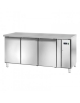 Tavolo Refrigerato Ventilato 3 sportelli in Acciaio Inox per unità refrigerante remota - Temperatura -2° +8° C - cm 166,5x70x86h