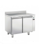 Tavolo Refrigerato Ventilato 2 sportelli con alzatina per unità refrigerante remota - Temperatura -2° +8° C - cm 122x70x96h