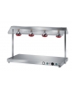PIANO CALDO INOX AISI 304 CON 2 LAMPADE RISCALDANTI INFRAROSSI - CM. 80X50X70H
